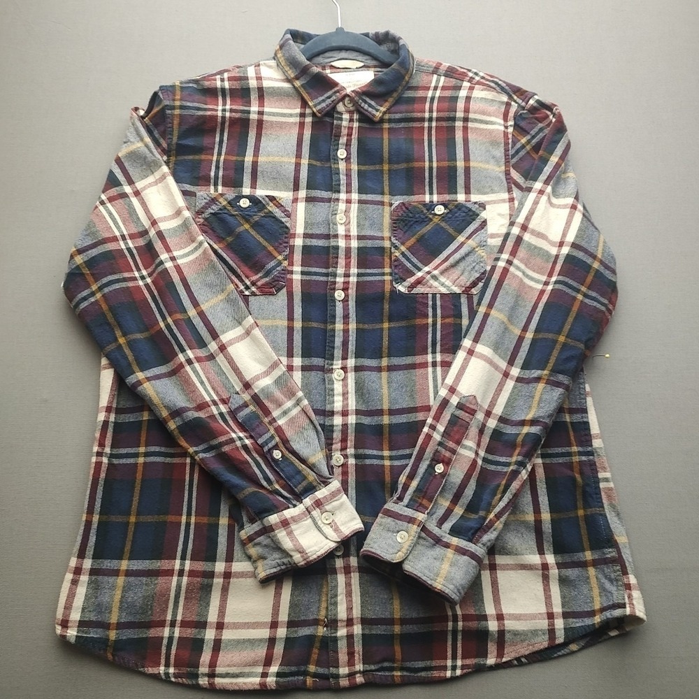 Ultimate Flannel Men's Multicolored Plaid Long Sleeve Flannel XL Button Up Shirt